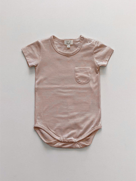 Antique Rose Pocket Onesie