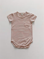 Antique Rose Pocket Onesie