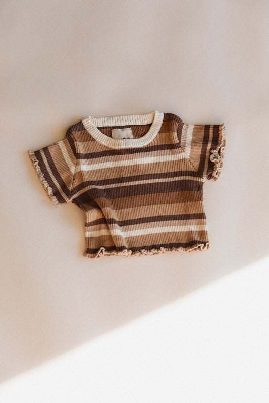 Brown Stripes Kealia Top