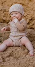 Load image into Gallery viewer, Ecru Chunky Rib Romper
