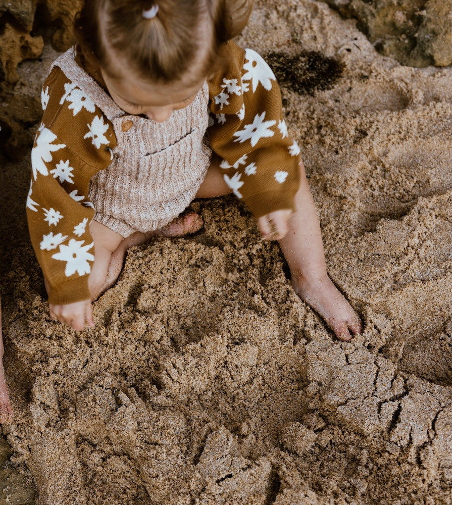 Ecru Chunky Rib Romper