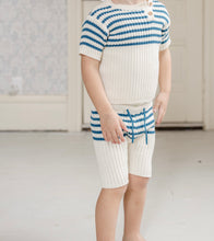 Load image into Gallery viewer, Heritage Knit Top Ocean Stripes
