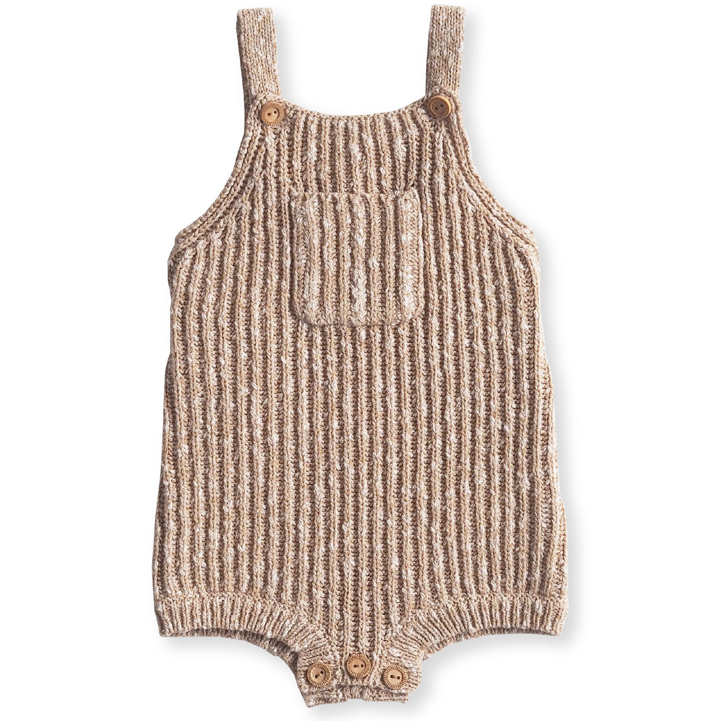 Ecru Chunky Rib Romper