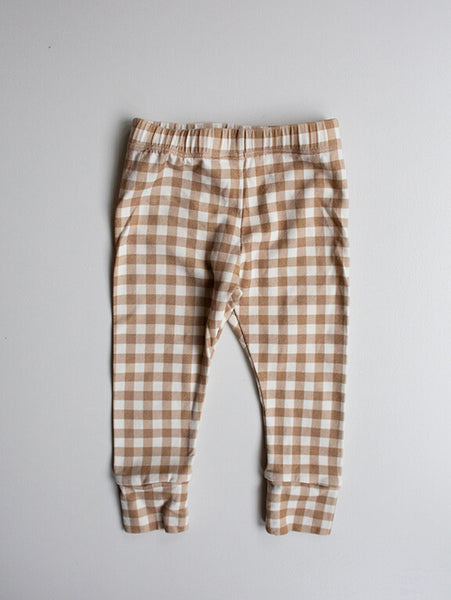 Caramel Gingham Leggings