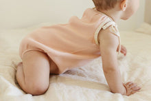 Load image into Gallery viewer, Peach Bubble Tie Onesie
