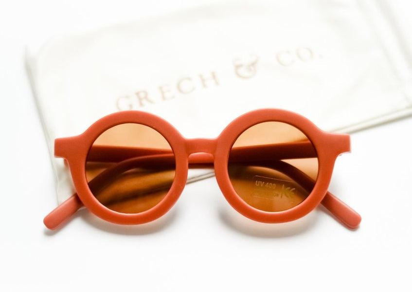 Rust Round Sunglasses