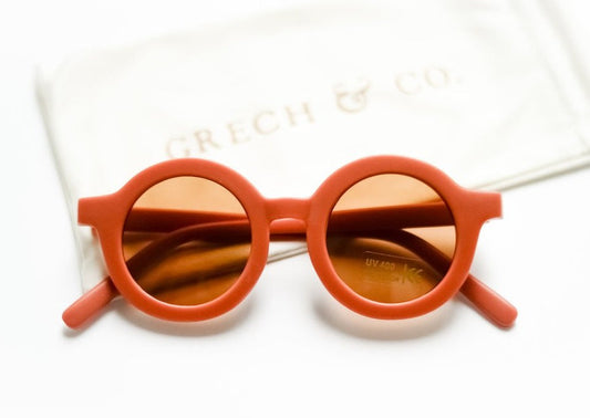 Rust Round Sunglasses