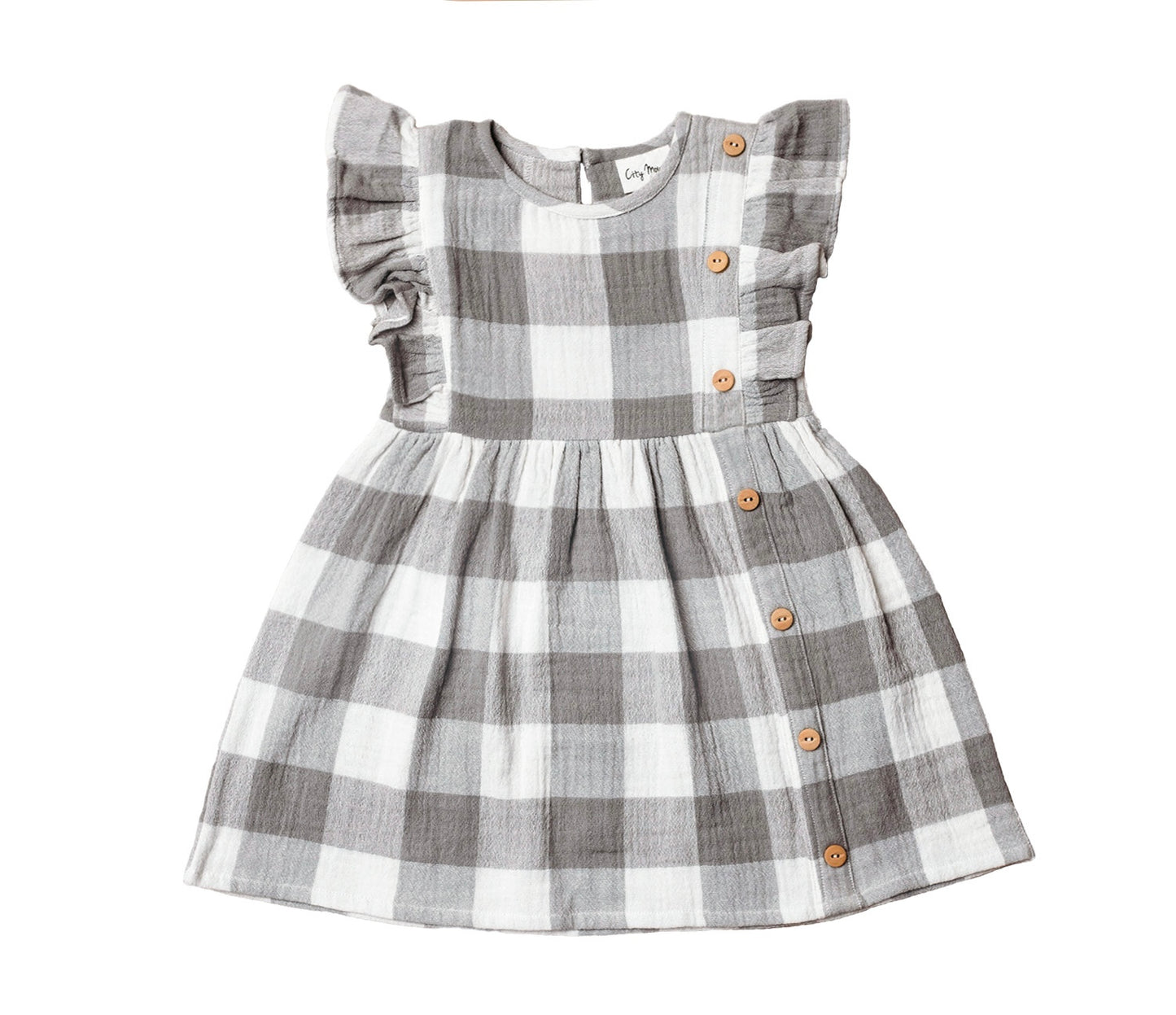 Silver Check Dress