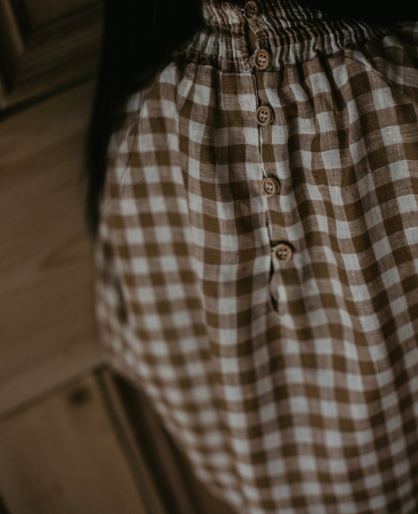 Bronze Gingham Bodysuit