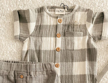Load image into Gallery viewer, Silver Check Button Shirt
