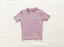 Load image into Gallery viewer, Lilac Ruffle Hem Top

