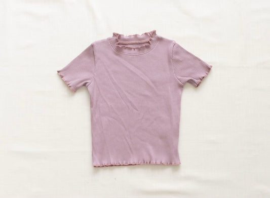 Lilac Ruffle Hem Top