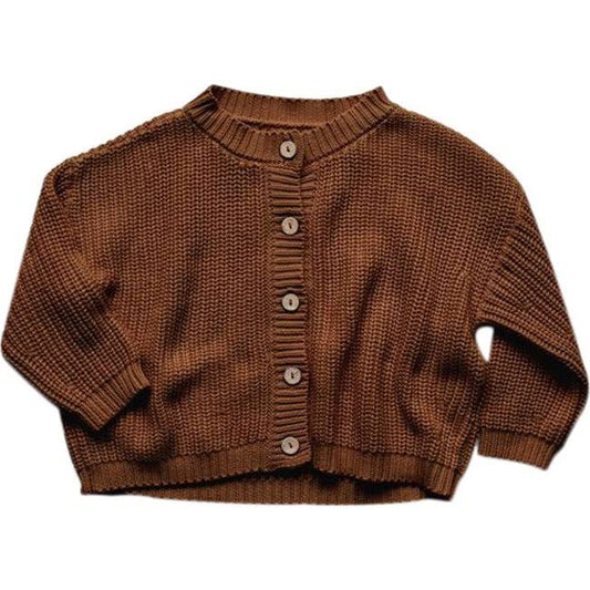 Rust Chunky Cardigan