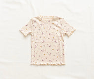 Lilac Fields Ruffle Hem Top