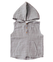 Load image into Gallery viewer, Silver Hooded Henley
