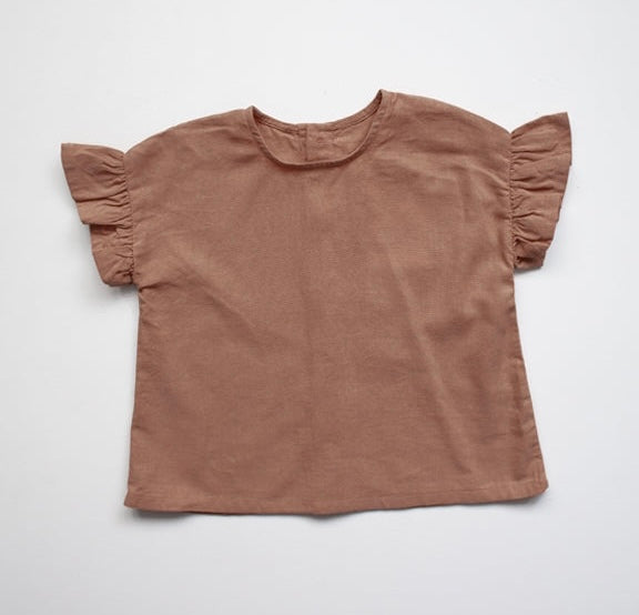 Cinnamon Frill Top