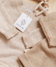 Load image into Gallery viewer, Oatmeal Fleck Heirloom Romper
