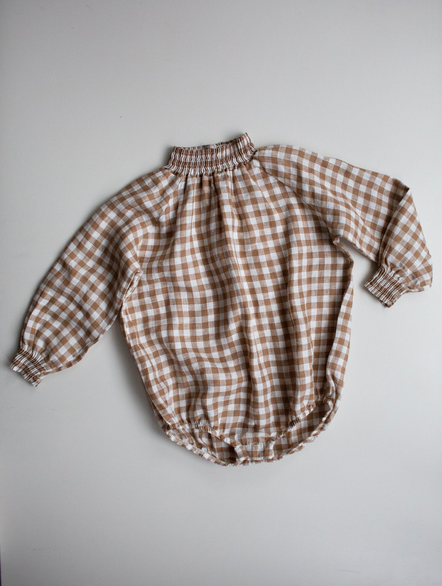 Bronze Gingham Bodysuit