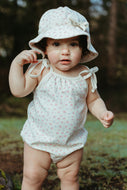 Vintage Floral Bubble Tie Onesie