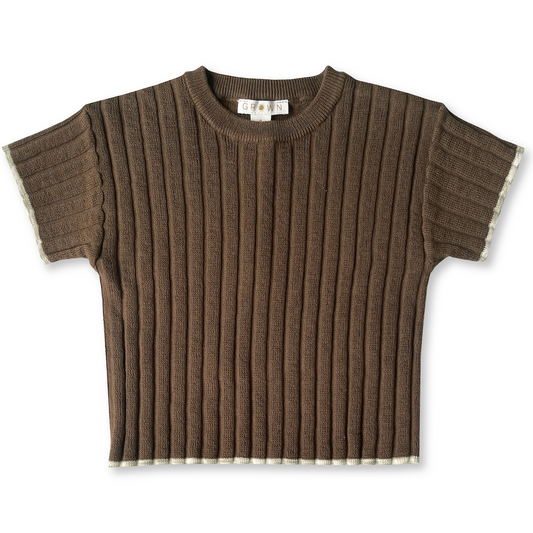 Chocolate Knitted Tee