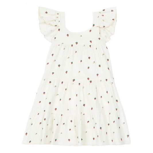 Strawberries Tiered Dress