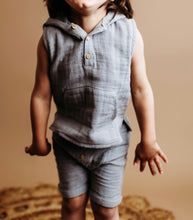 Load image into Gallery viewer, Silver Hooded Henley
