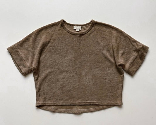 Walnut Oversized Terry Top