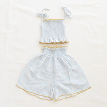 Load image into Gallery viewer, Smocked Culottes Daisy Fields
