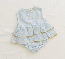 Load image into Gallery viewer, Ruffle Onesie Daisy Fields
