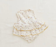 Ruffle Onesie Lilac Fields