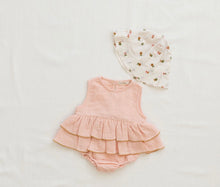 Load image into Gallery viewer, Ruffle Onesie Peach
