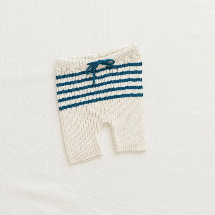 Heritage Knit Shorts Ocean Stripe