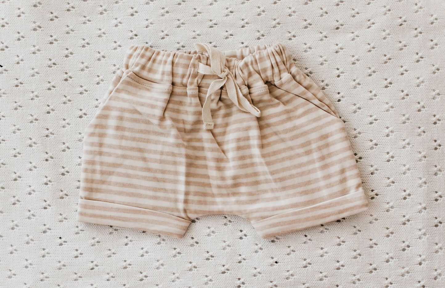 Stripes Ribbed Shorts